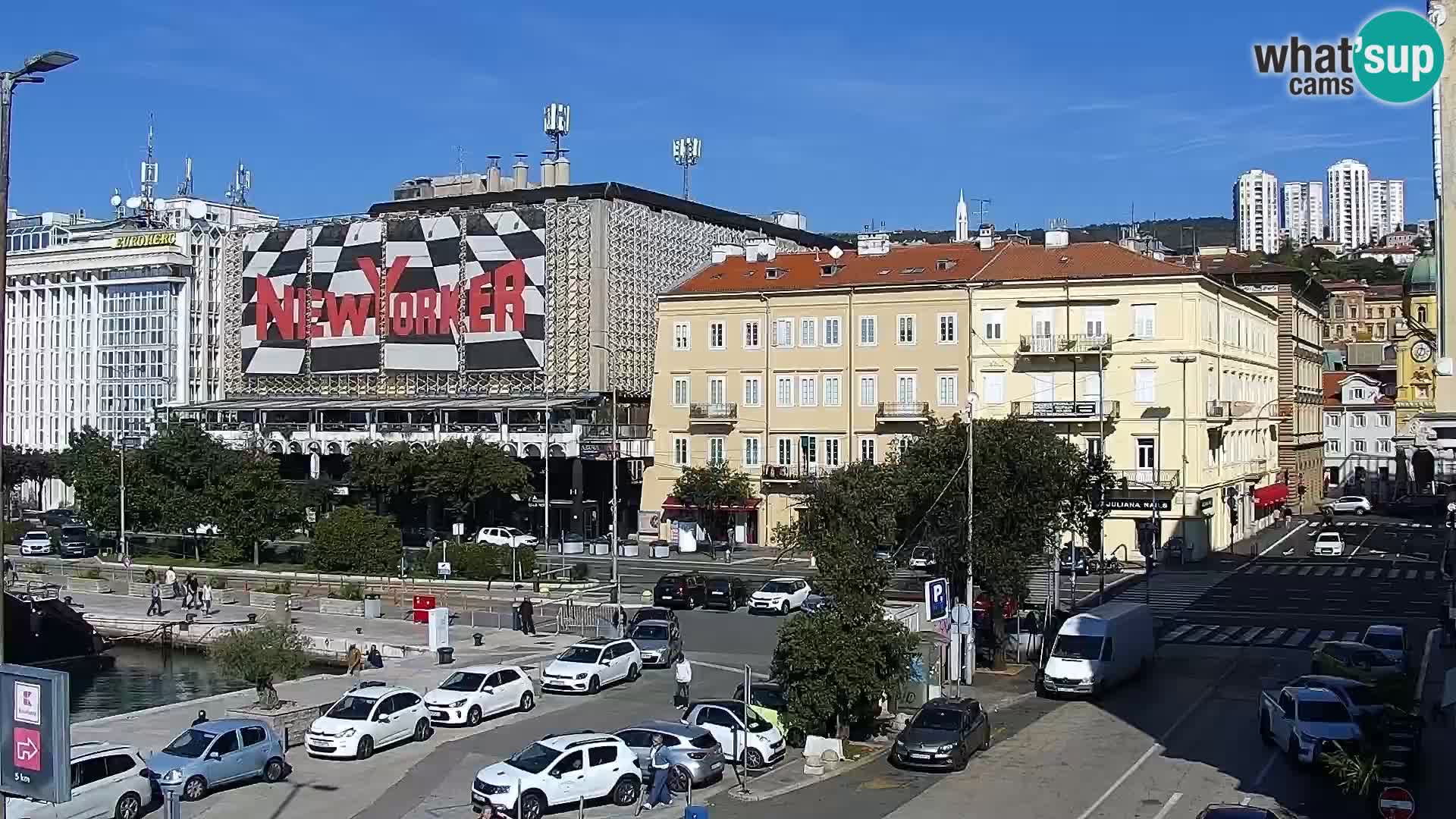 Riva i Marina u Rijeci – Web kamera uživo u Hrvatskoj