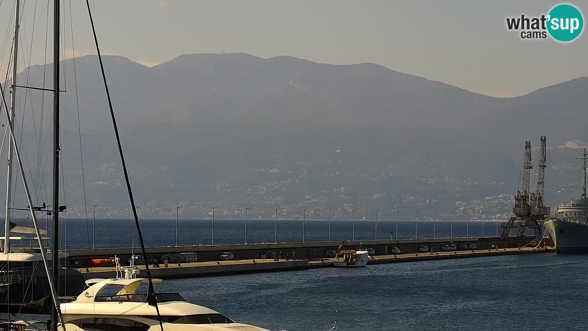 La Riva e la Marina a Rijeka (Fiume) – Live Webcam Croazia