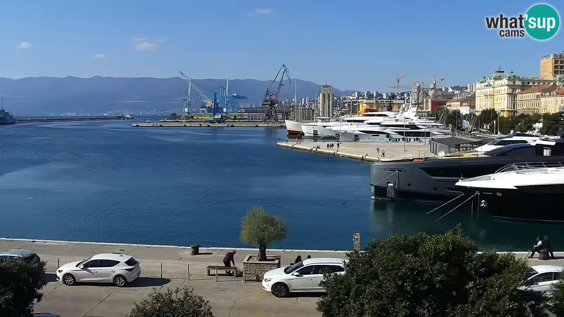 La Riva e la Marina a Rijeka (Fiume) – Live Webcam Croazia