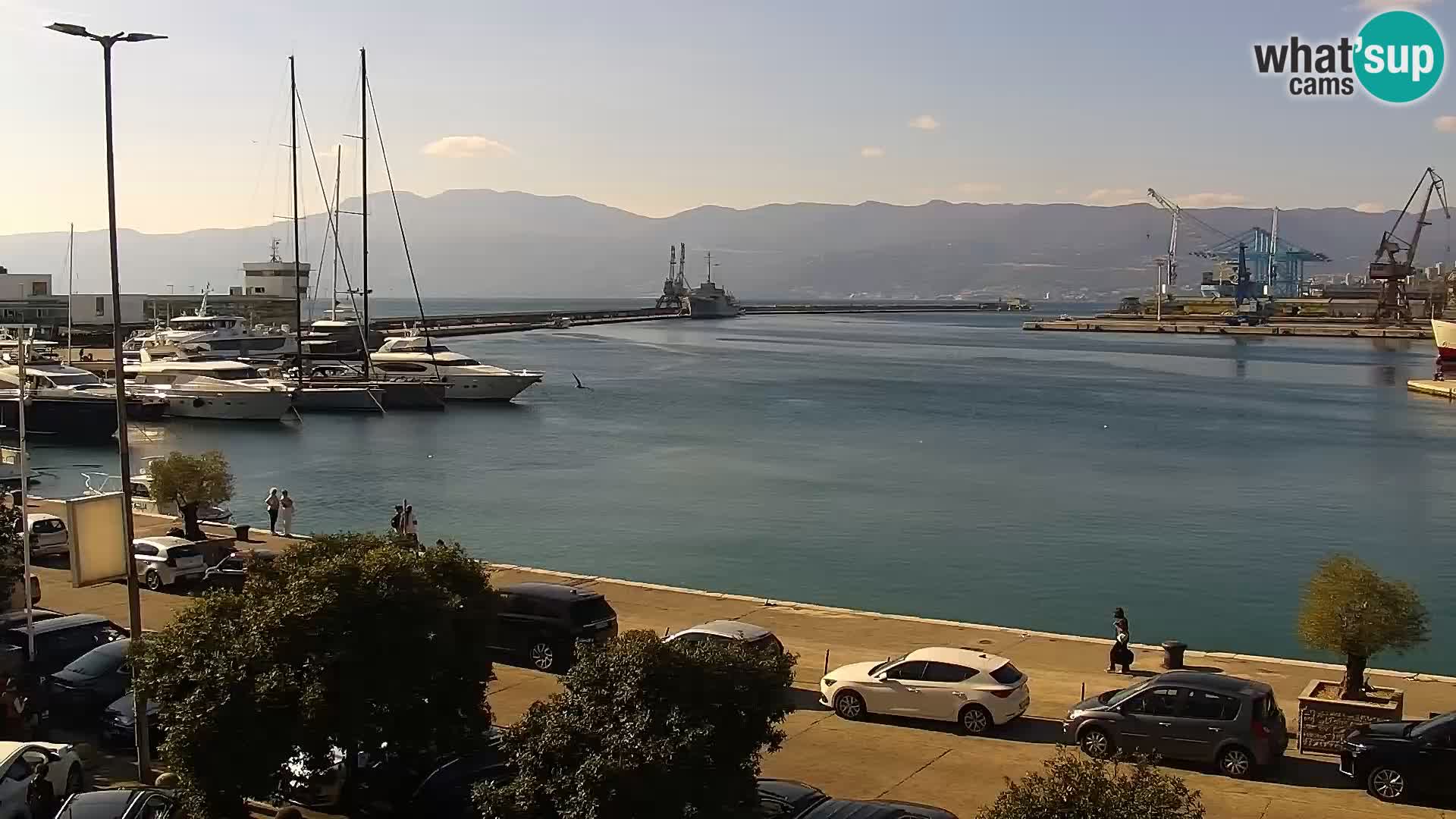 Riva i Marina u Rijeci – Web kamera uživo u Hrvatskoj