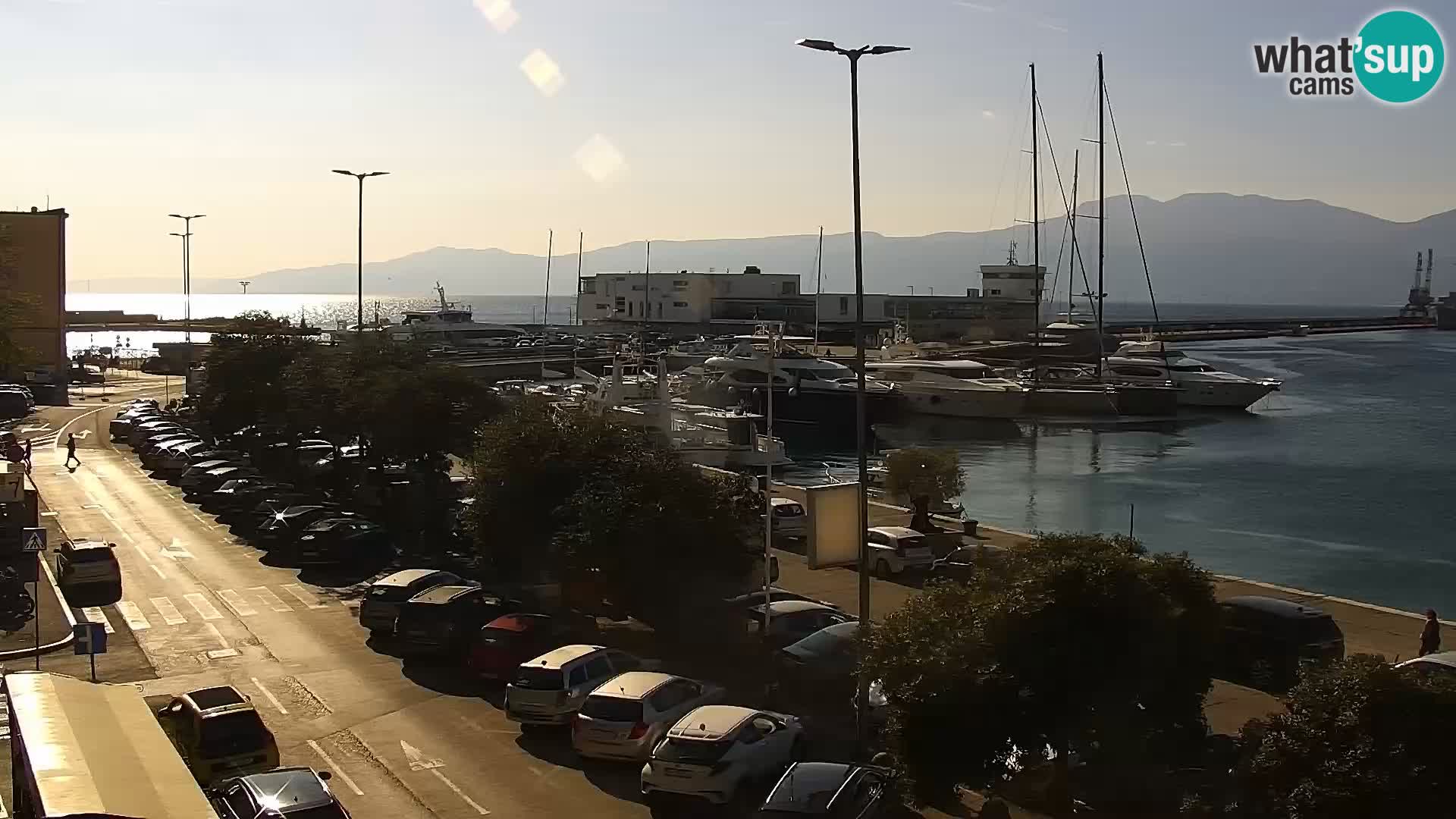 La Riva y Marina en Rijeka – Webcam en vivo Croacia