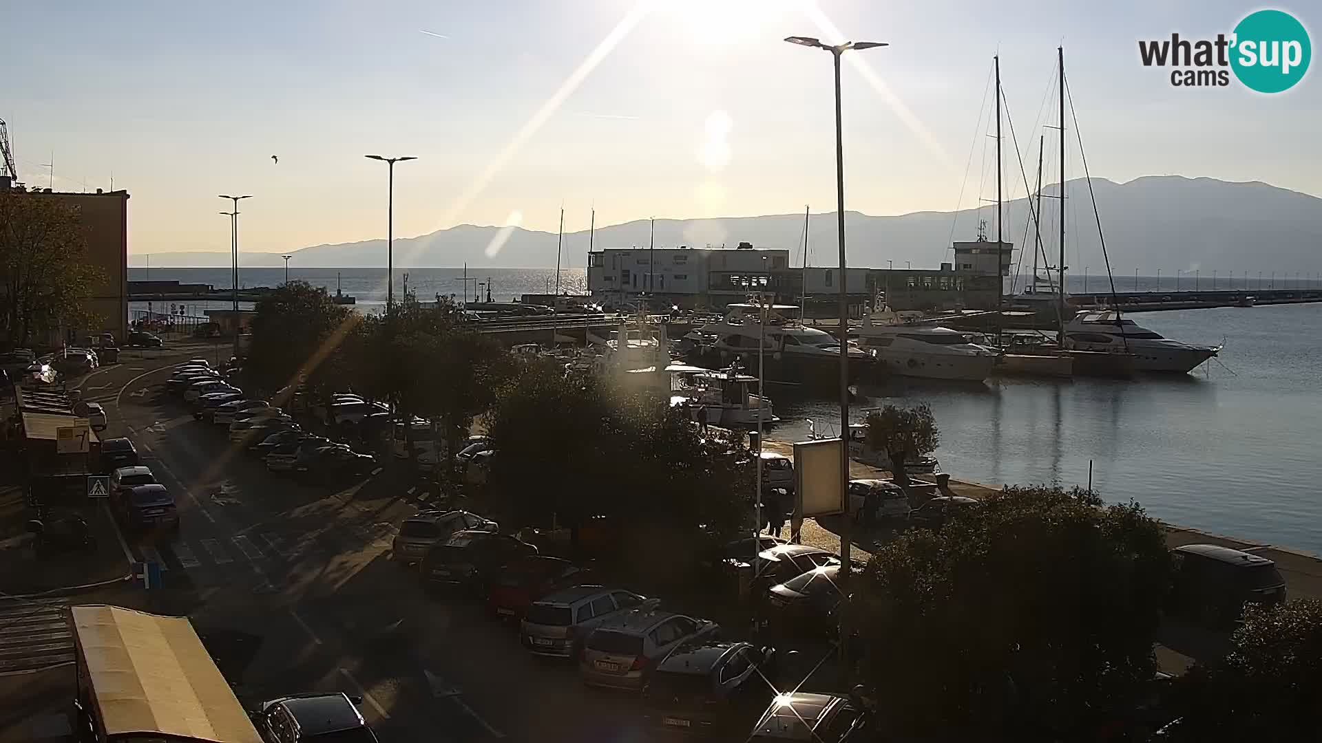 La Riva y Marina en Rijeka – Webcam en vivo Croacia
