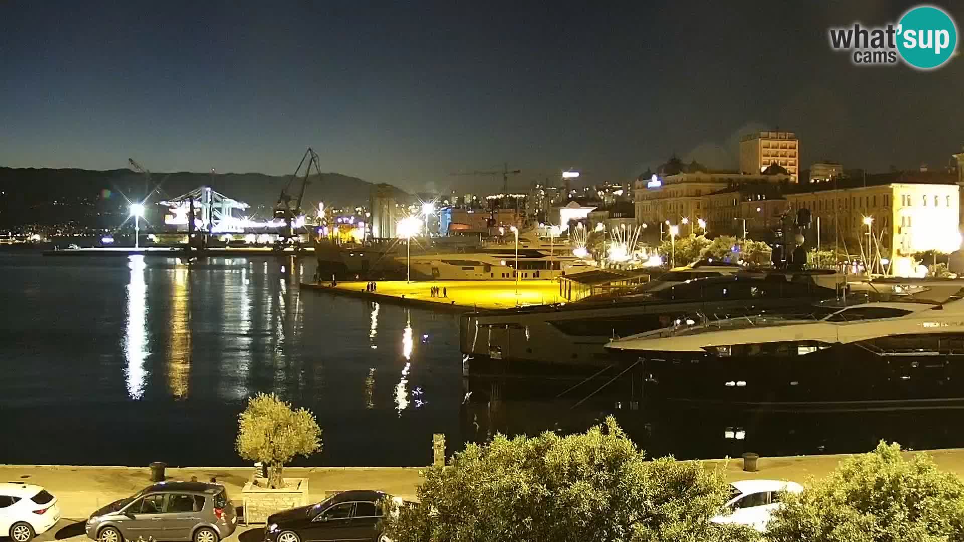 La Riva e la Marina a Rijeka (Fiume) – Live Webcam Croazia