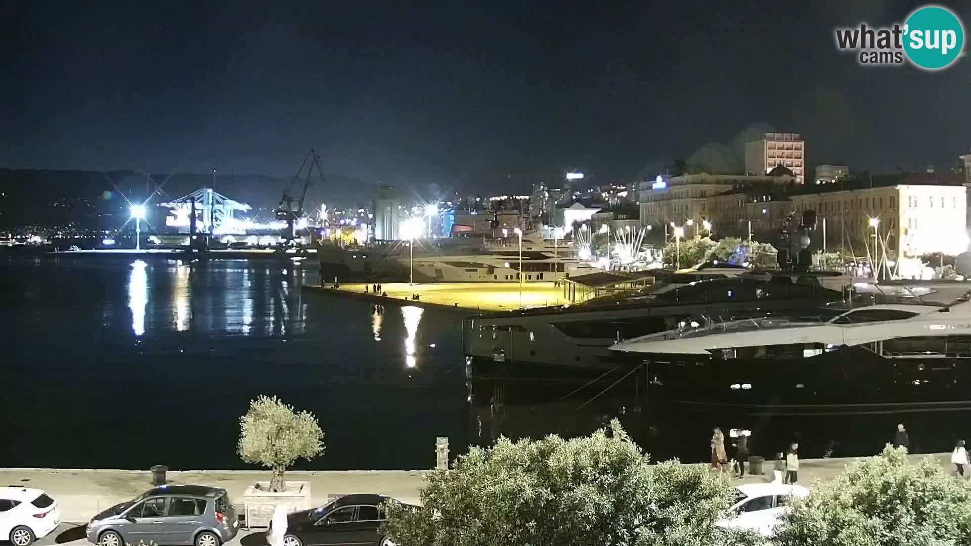 La Riva et Marina à Rijeka – Live Webcam Croatie