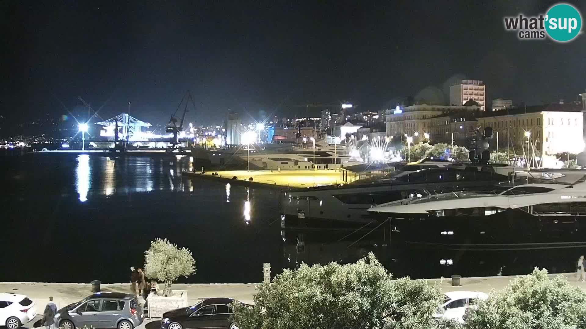 La Riva et Marina à Rijeka – Live Webcam Croatie