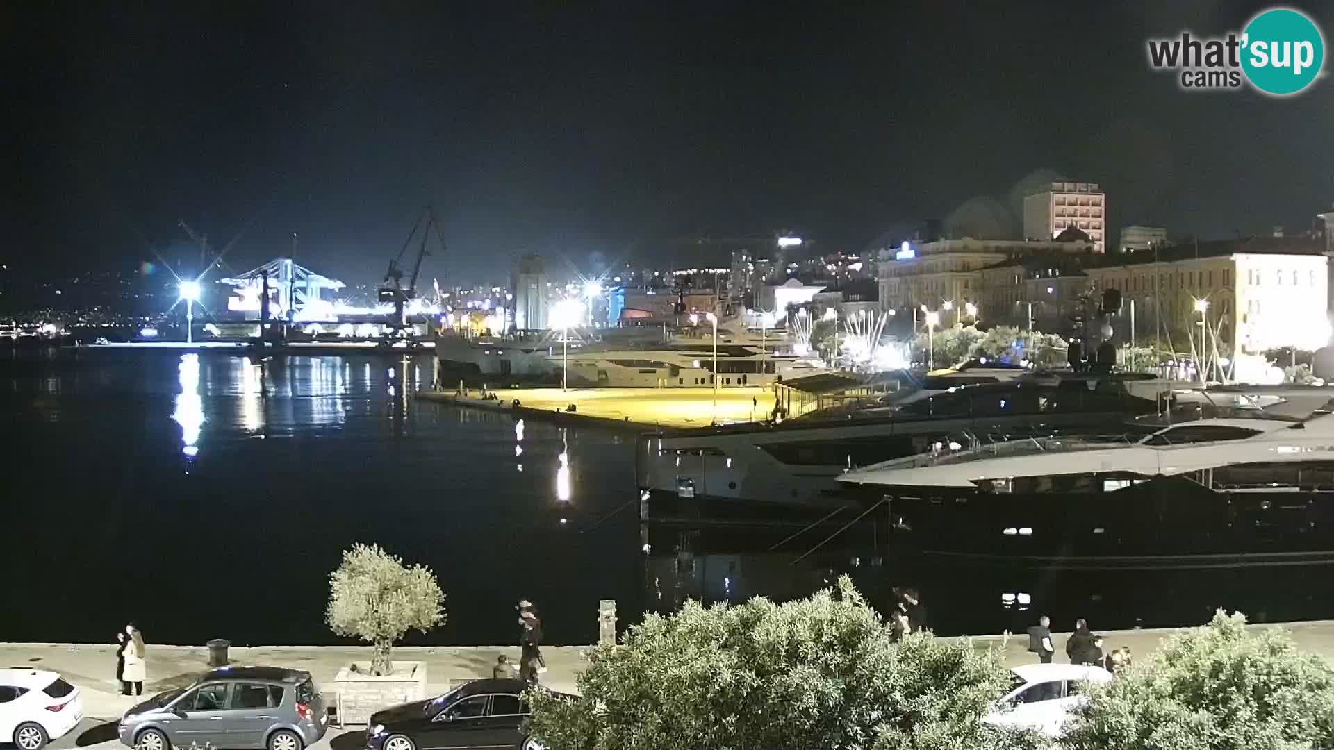 La Riva e la Marina a Rijeka (Fiume) – Live Webcam Croazia