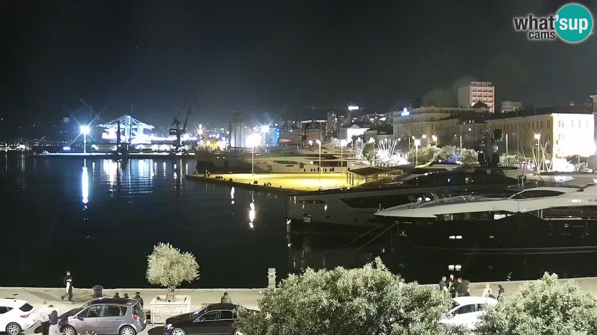 Die Riva und Marina in Rijeka – Live Webcam Kroatien