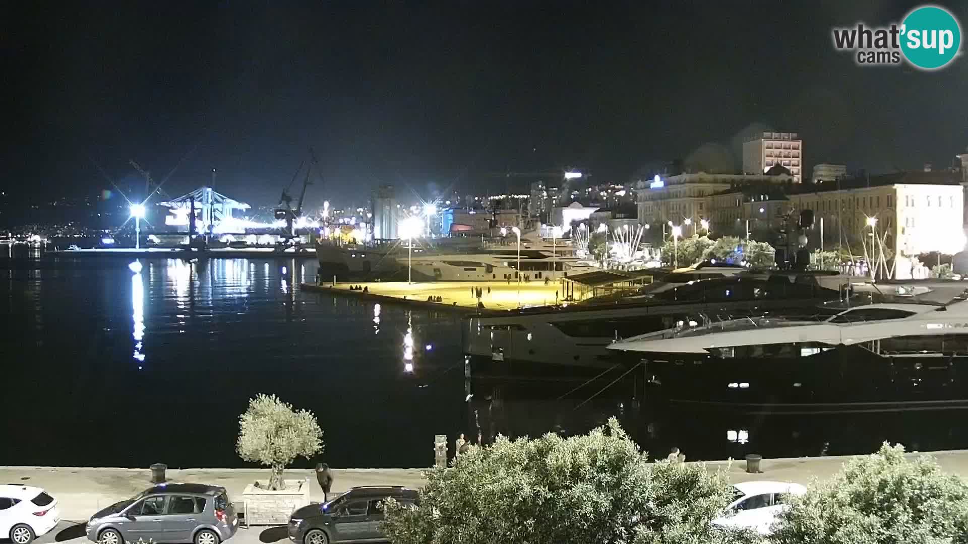 La Riva y Marina en Rijeka – Webcam en vivo Croacia