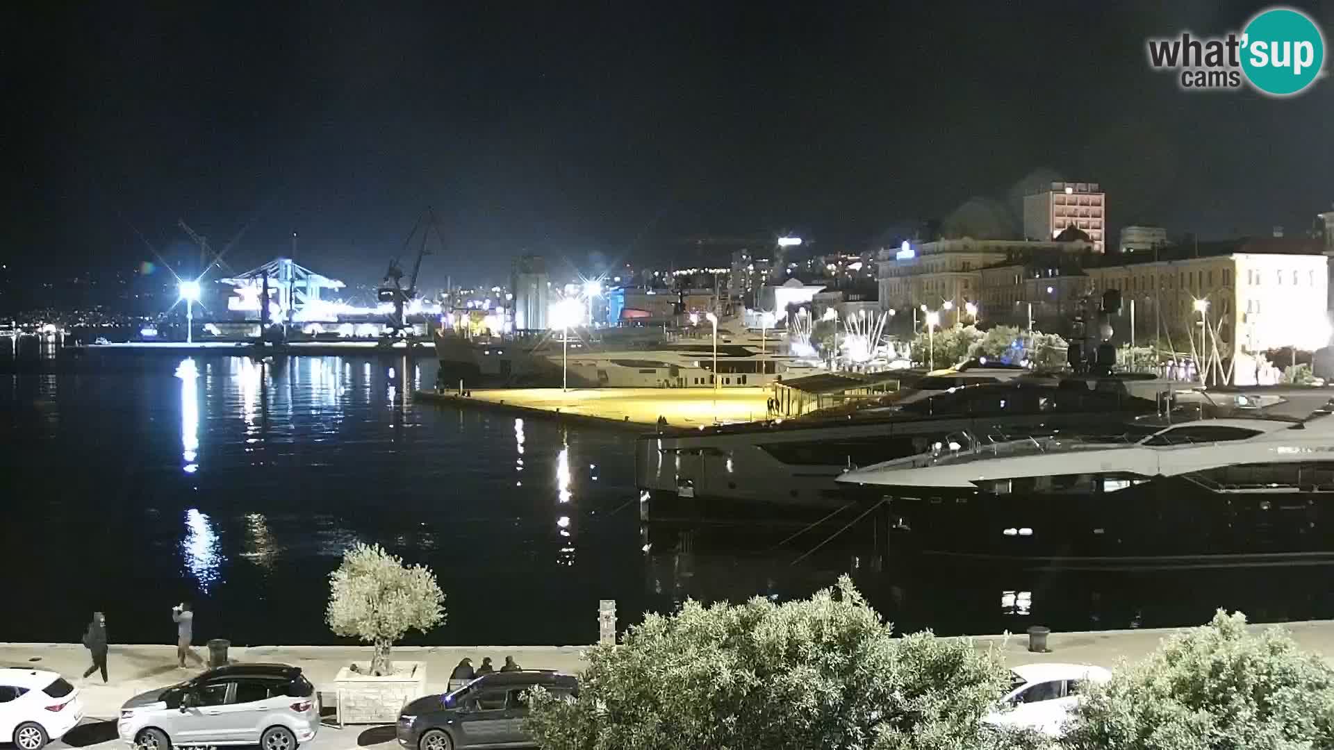 La Riva e la Marina a Rijeka (Fiume) – Live Webcam Croazia