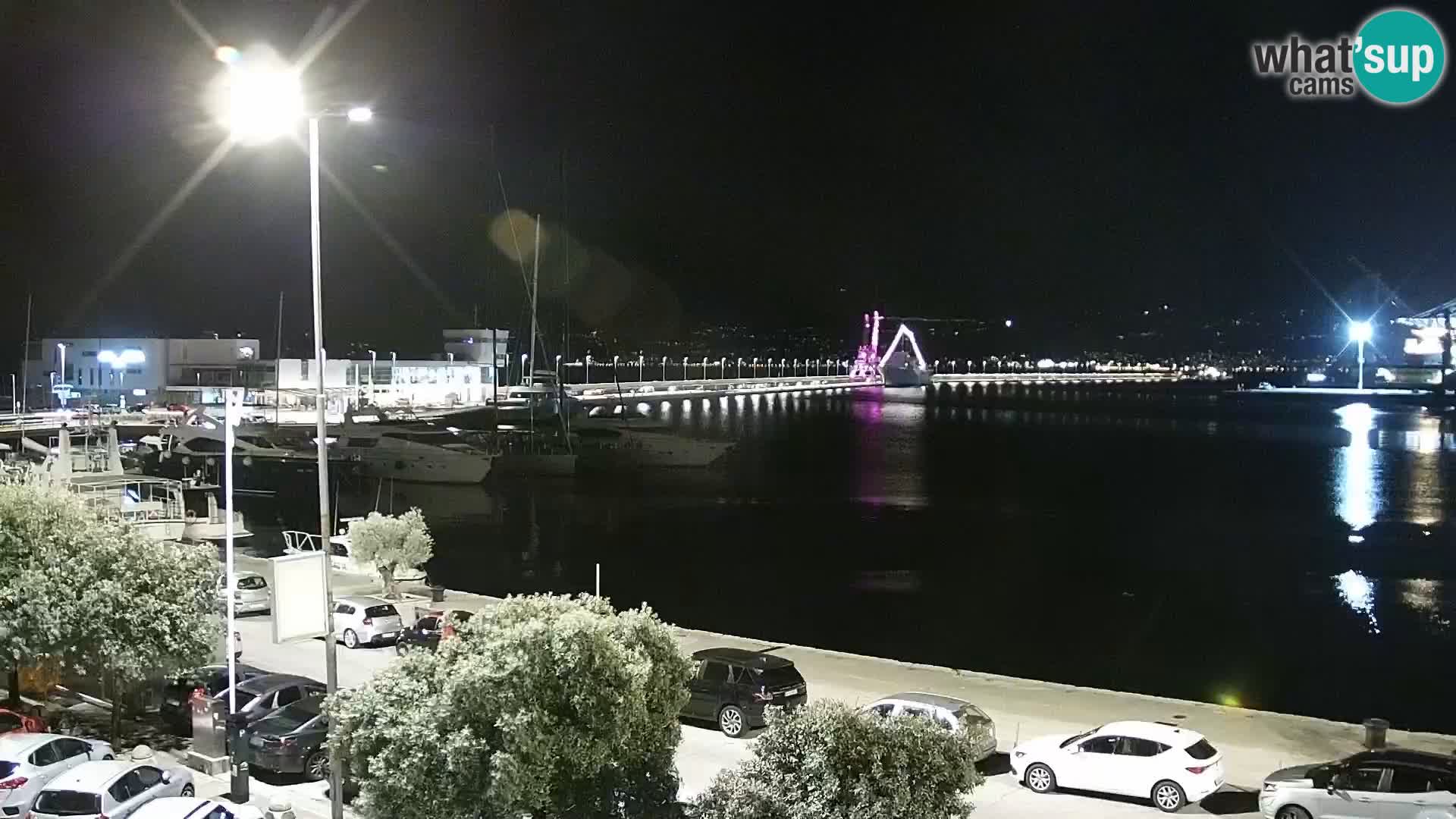 La Riva e la Marina a Rijeka (Fiume) – Live Webcam Croazia