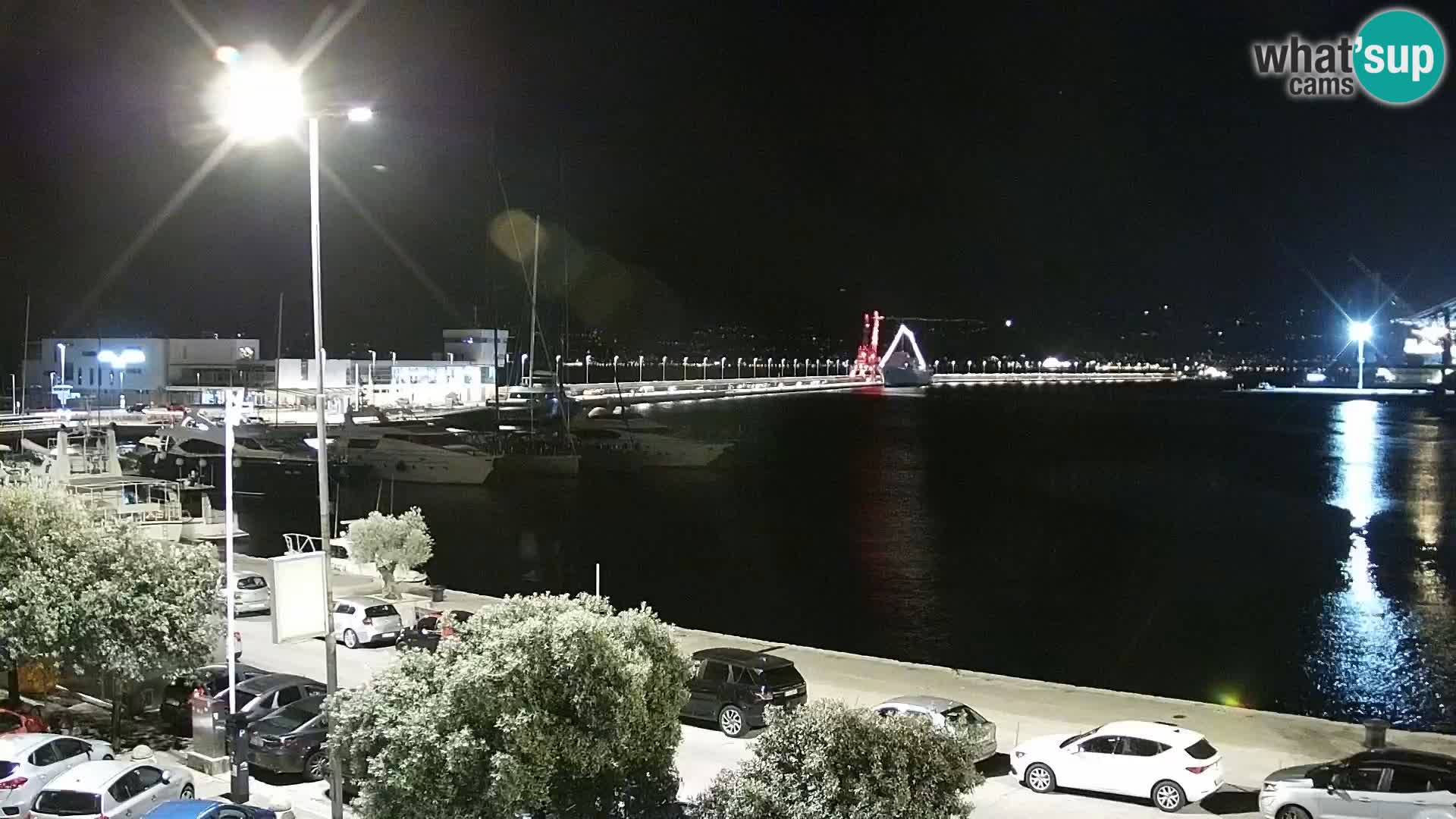La Riva y Marina en Rijeka – Webcam en vivo Croacia