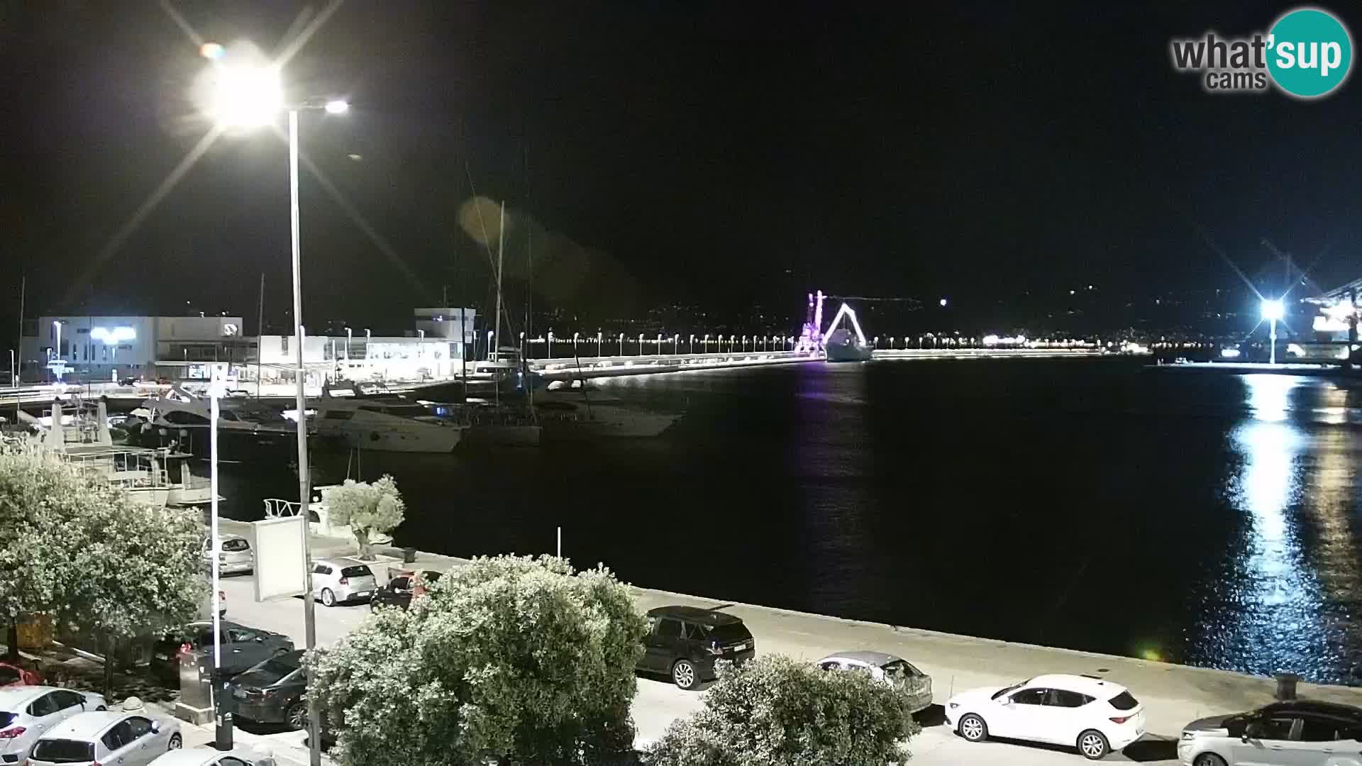 La Riva e la Marina a Rijeka (Fiume) – Live Webcam Croazia