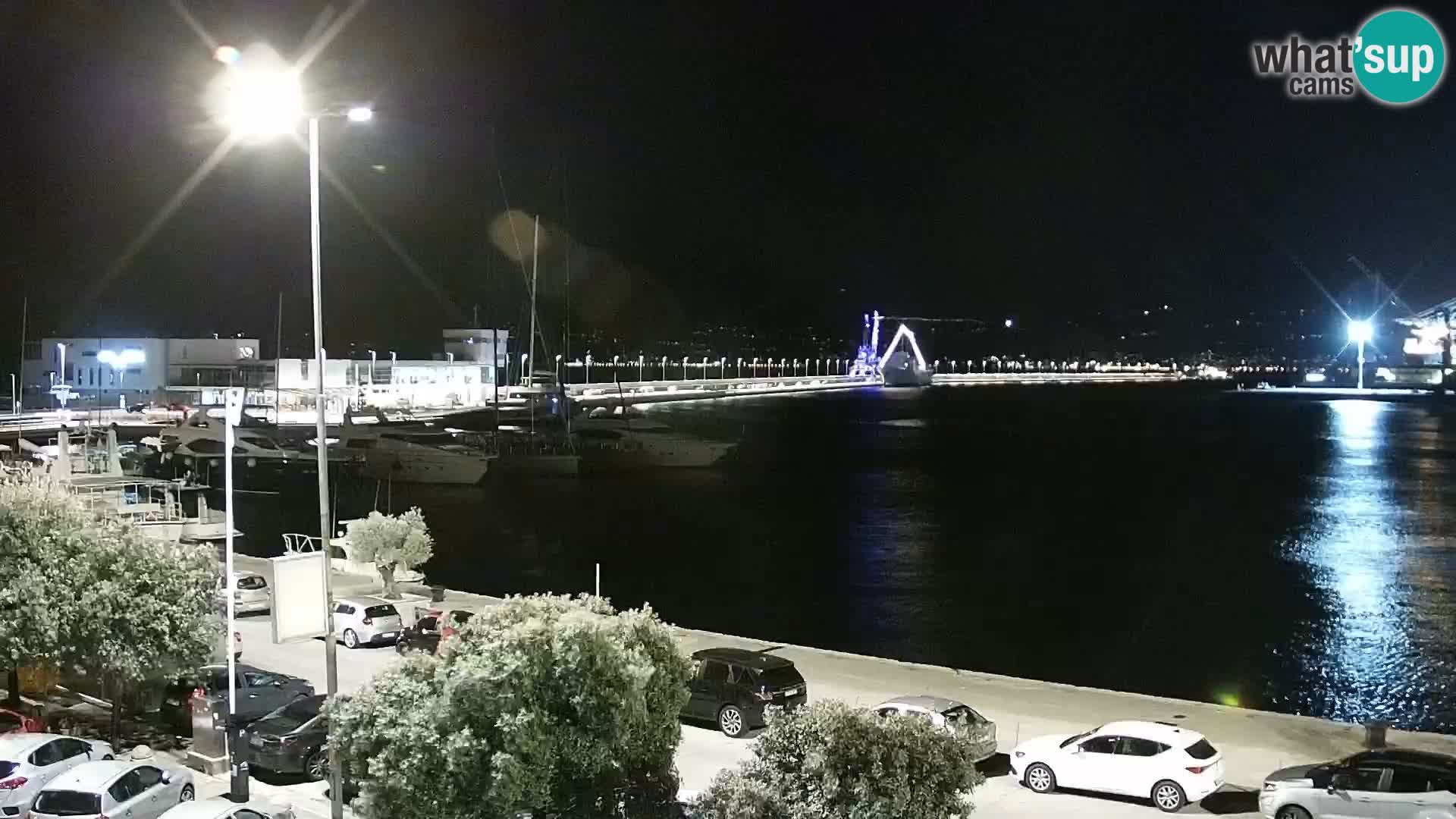 Die Riva und Marina in Rijeka – Live Webcam Kroatien