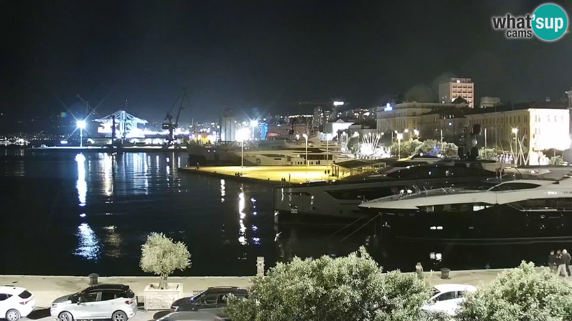 La Riva e la Marina a Rijeka (Fiume) – Live Webcam Croazia