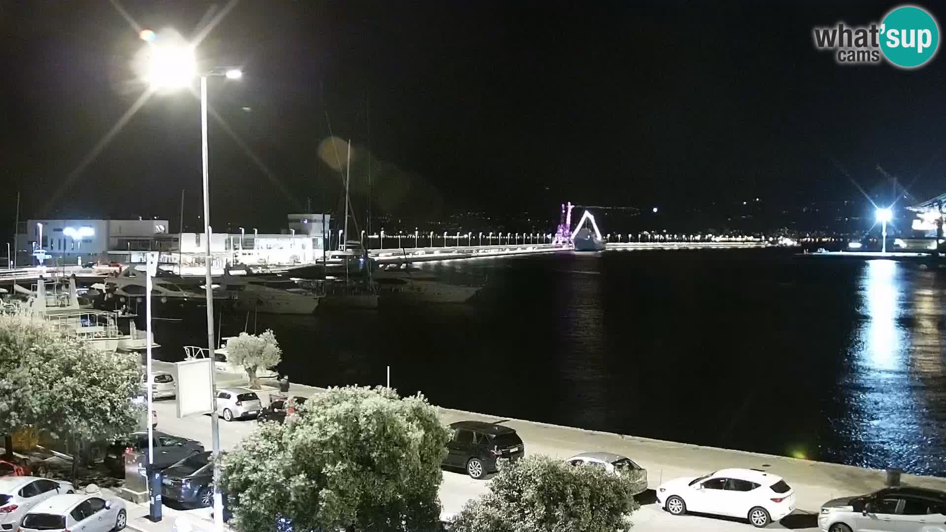 Die Riva und Marina in Rijeka – Live Webcam Kroatien