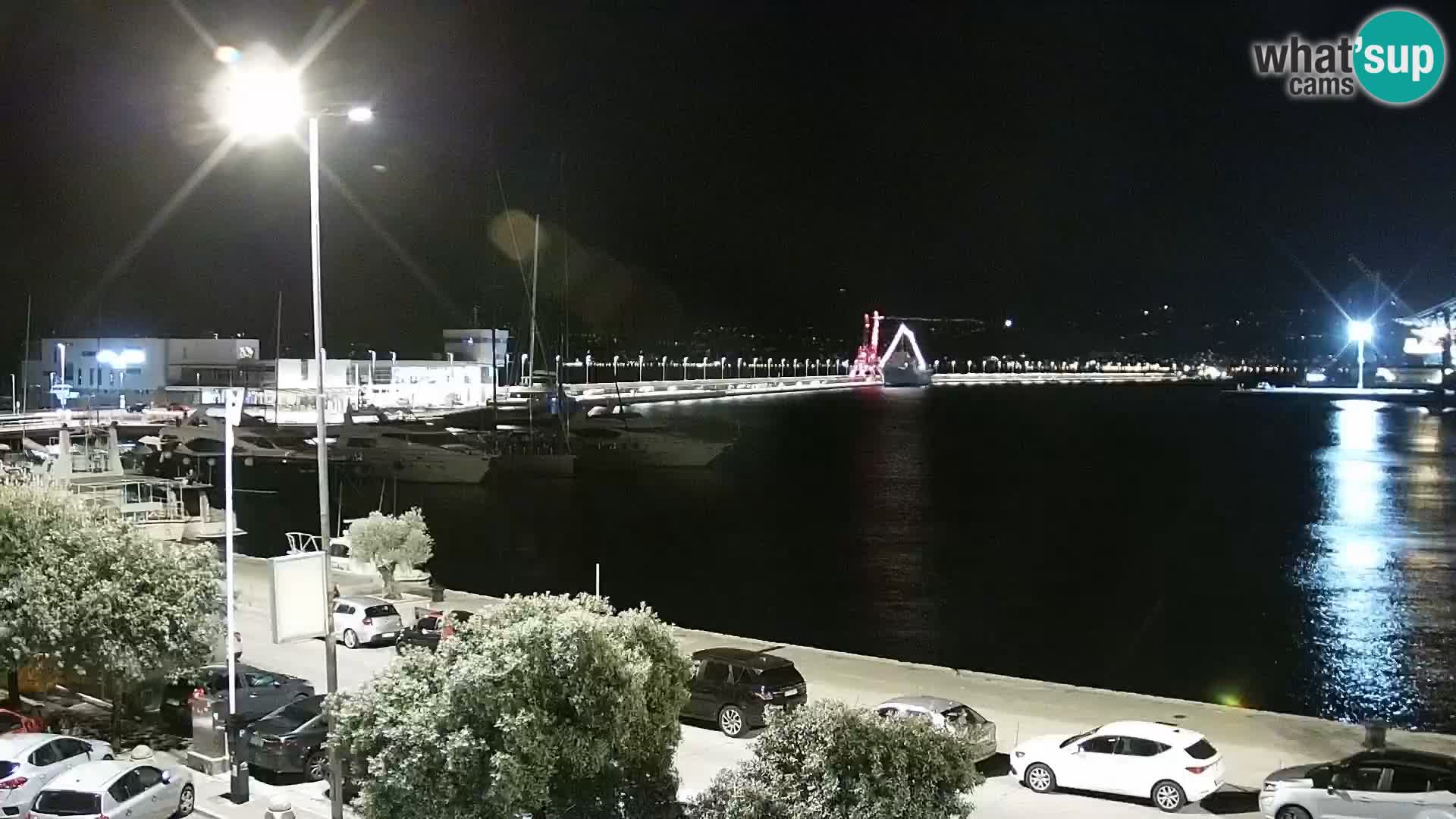 Riva i Marina u Rijeci – Web kamera uživo u Hrvatskoj