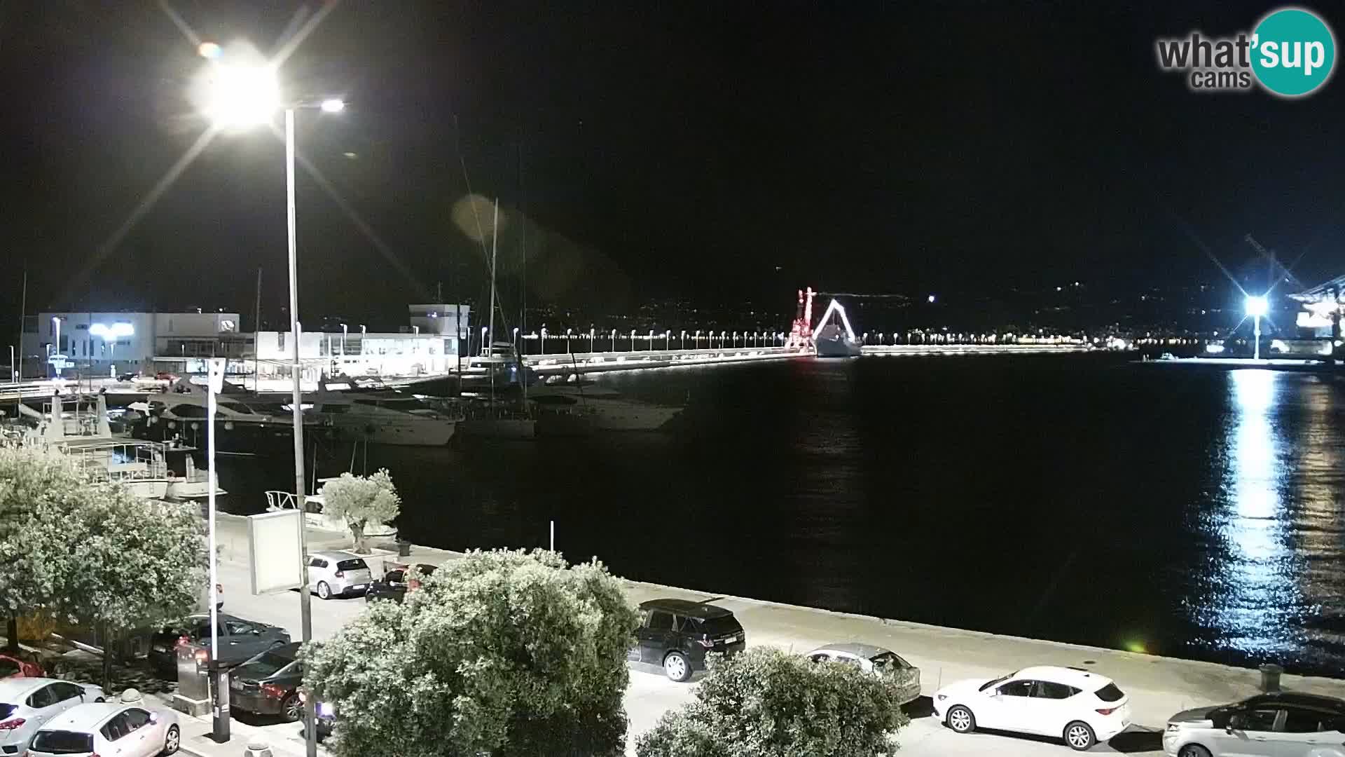 La Riva y Marina en Rijeka – Webcam en vivo Croacia