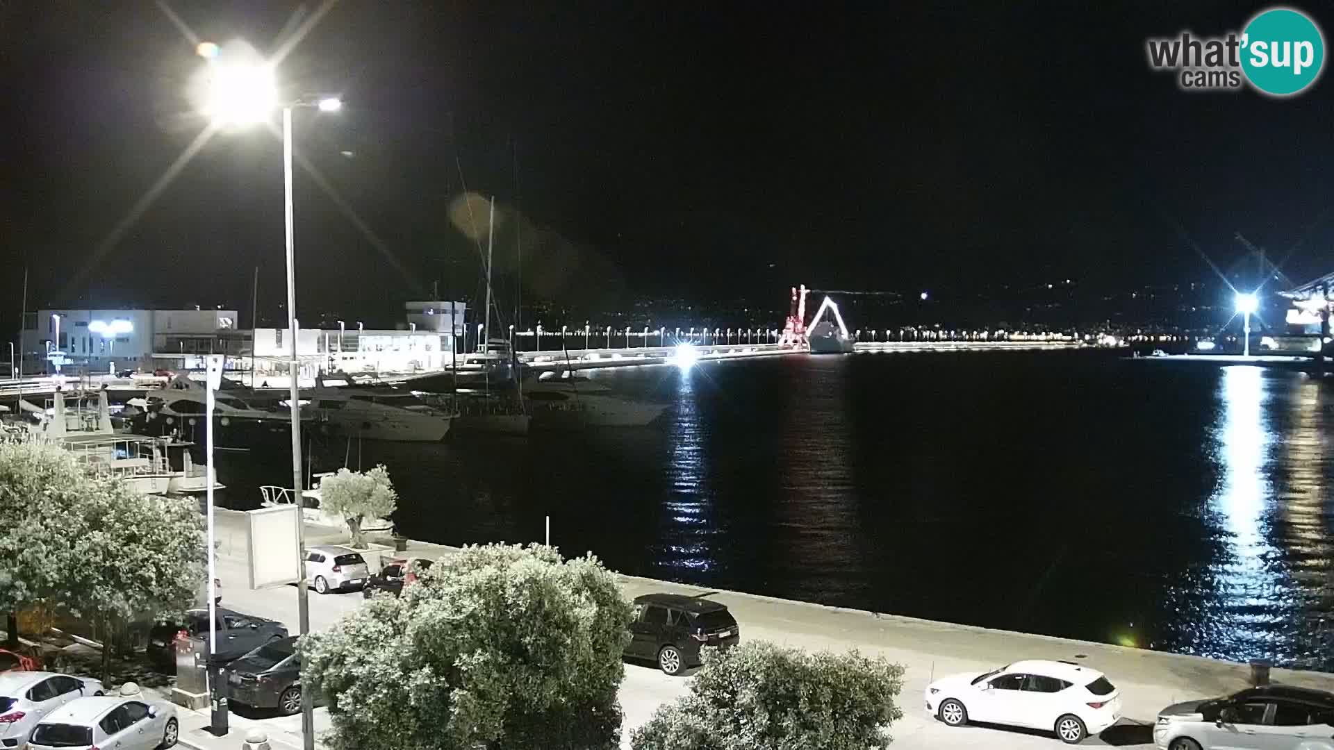 La Riva e la Marina a Rijeka (Fiume) – Live Webcam Croazia