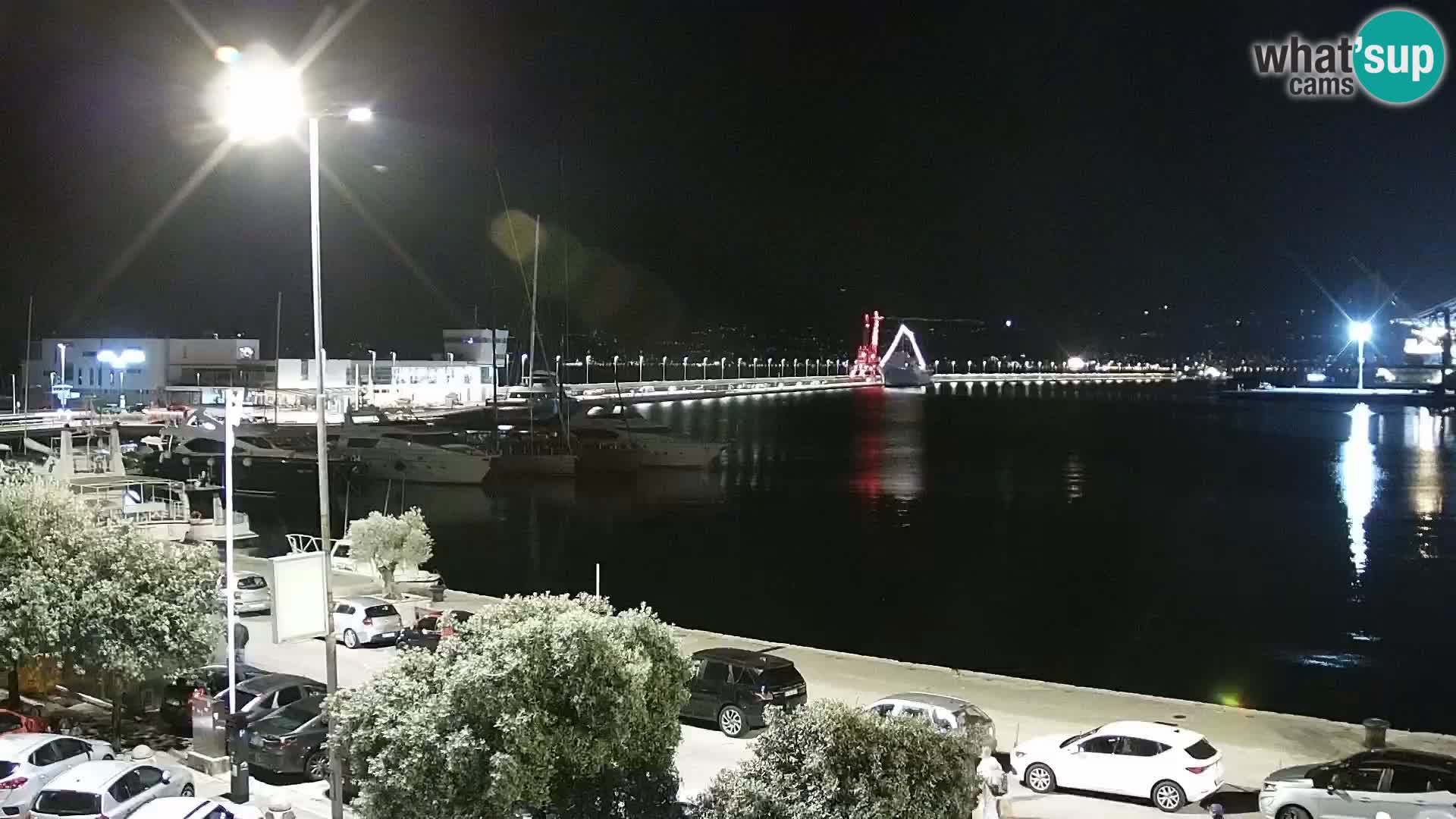 La Riva et Marina à Rijeka – Live Webcam Croatie