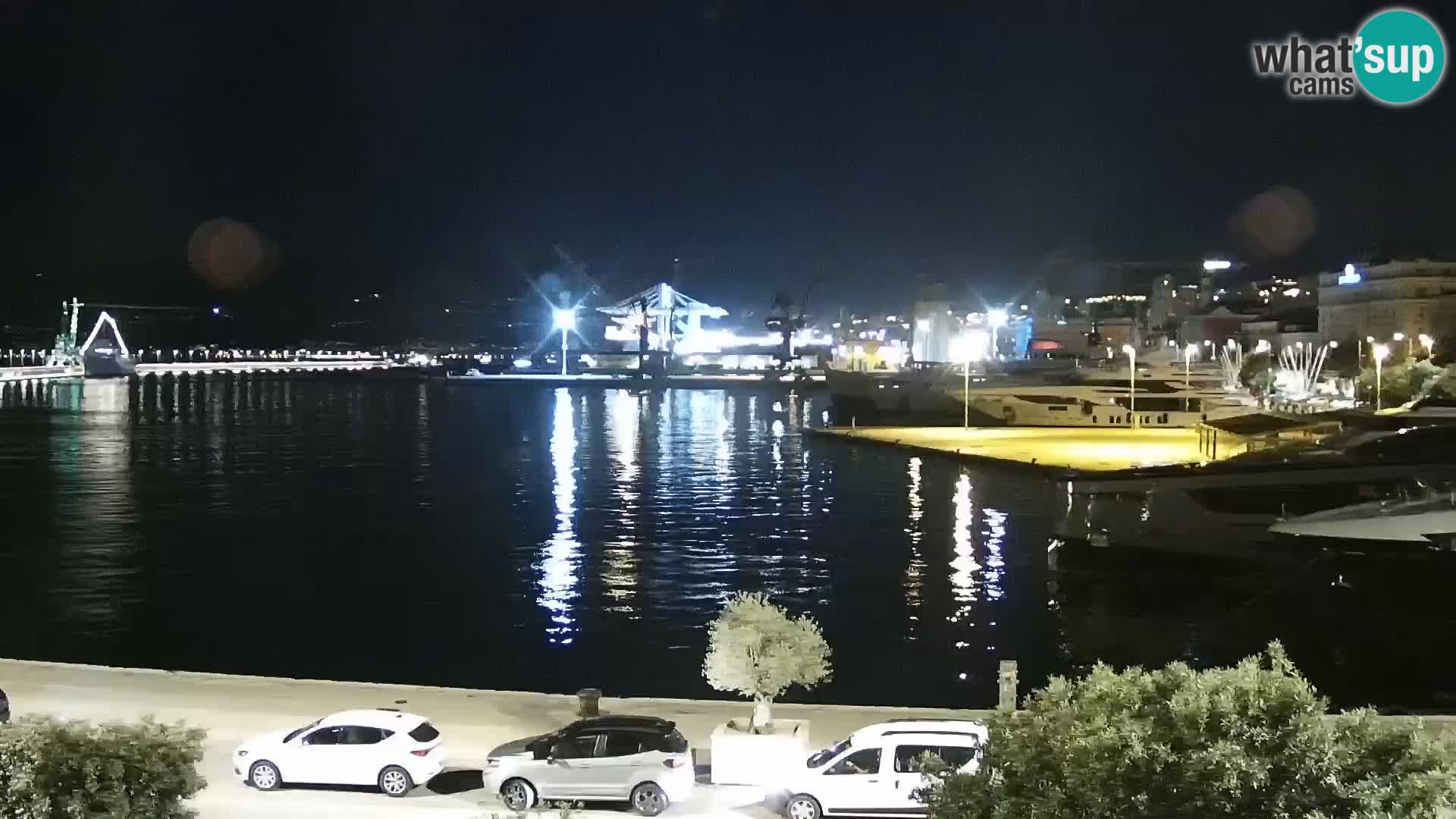 La Riva e la Marina a Rijeka (Fiume) – Live Webcam Croazia