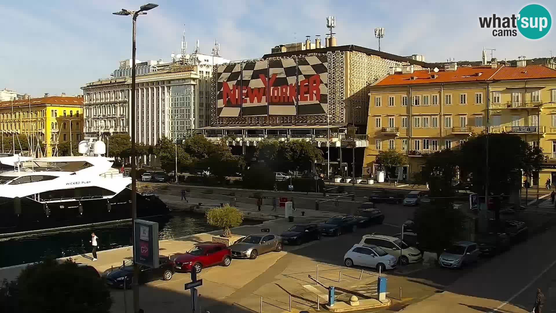 The Riva and Marina in Rijeka  – Live Webcam Croatia