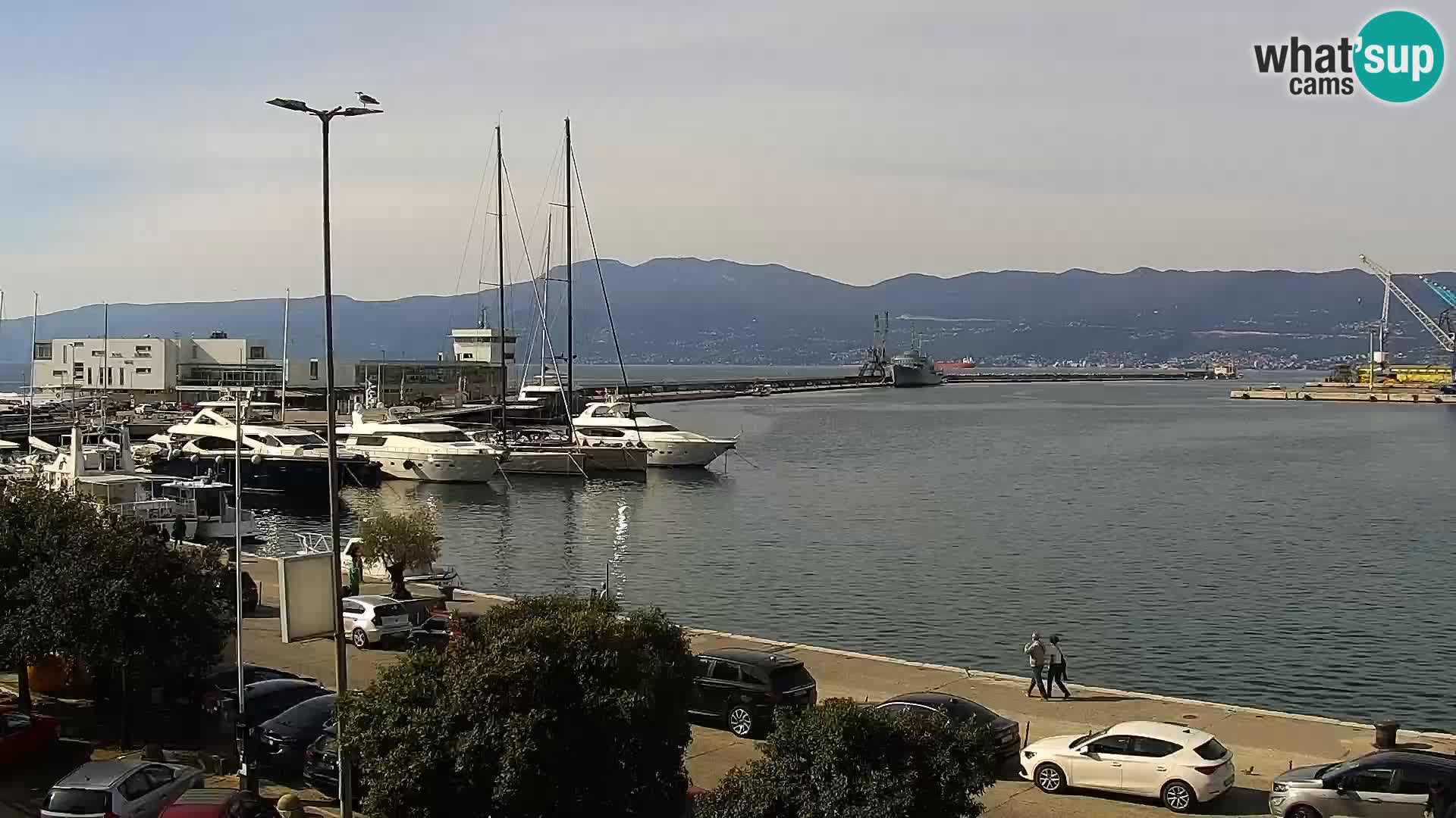 La Riva y Marina en Rijeka – Webcam en vivo Croacia