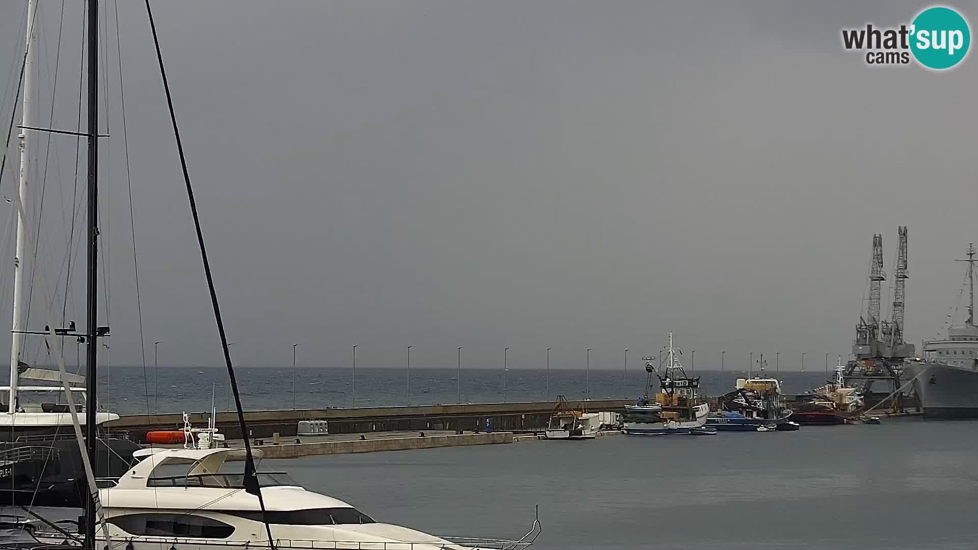 The Riva and Marina in Rijeka  – Live Webcam Croatia