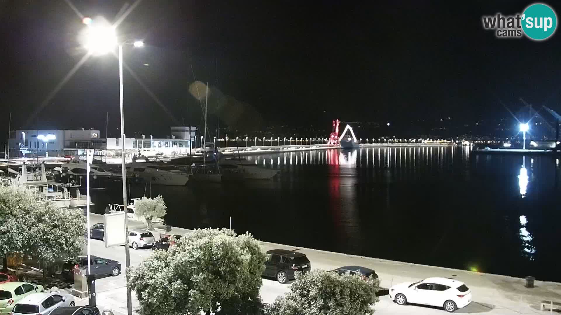 La Riva y Marina en Rijeka – Webcam en vivo Croacia