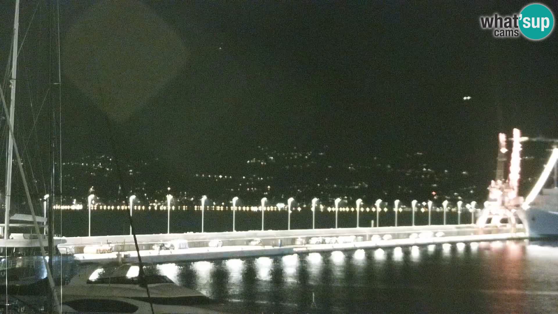 The Riva and Marina in Rijeka  – Live Webcam Croatia