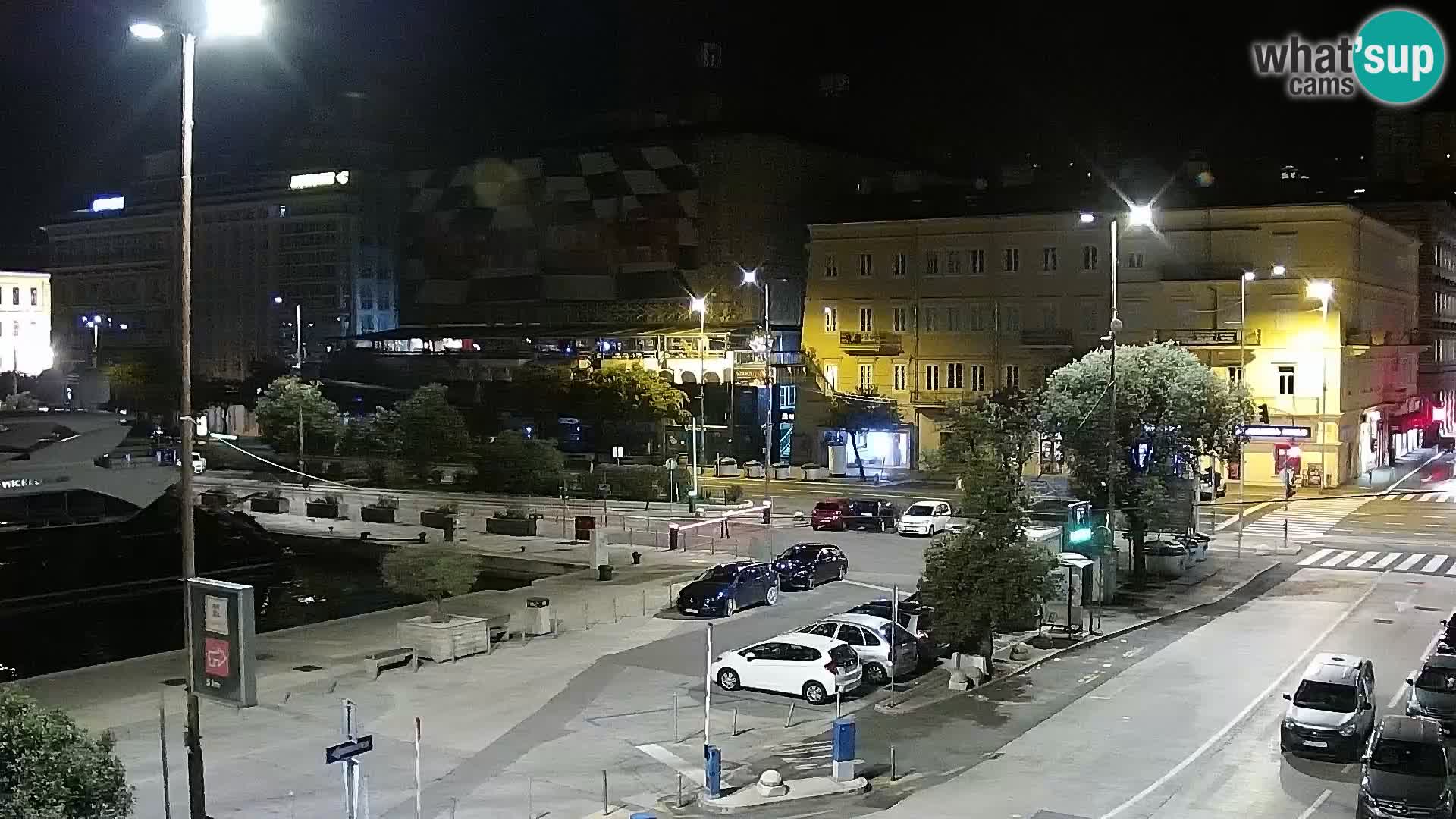 La Riva e la Marina a Rijeka (Fiume) – Live Webcam Croazia