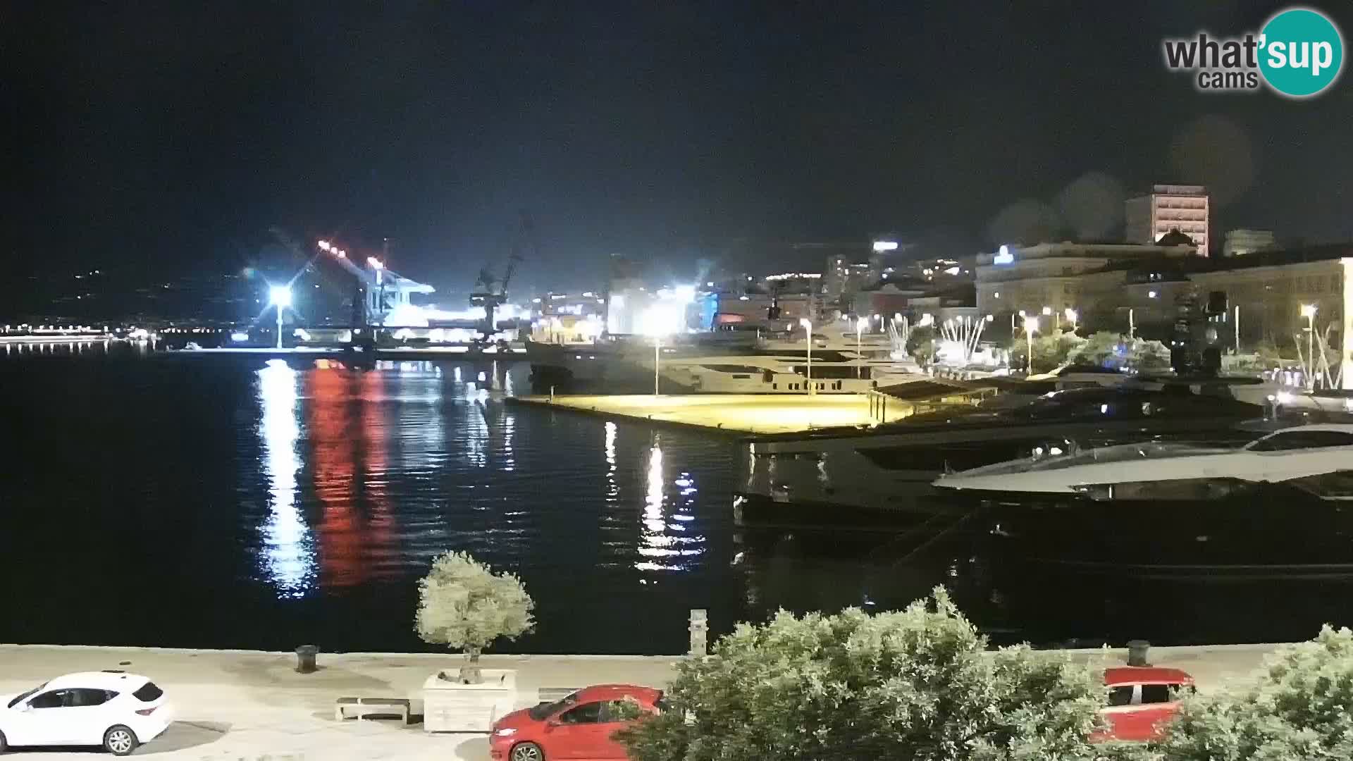 Die Riva und Marina in Rijeka – Live Webcam Kroatien