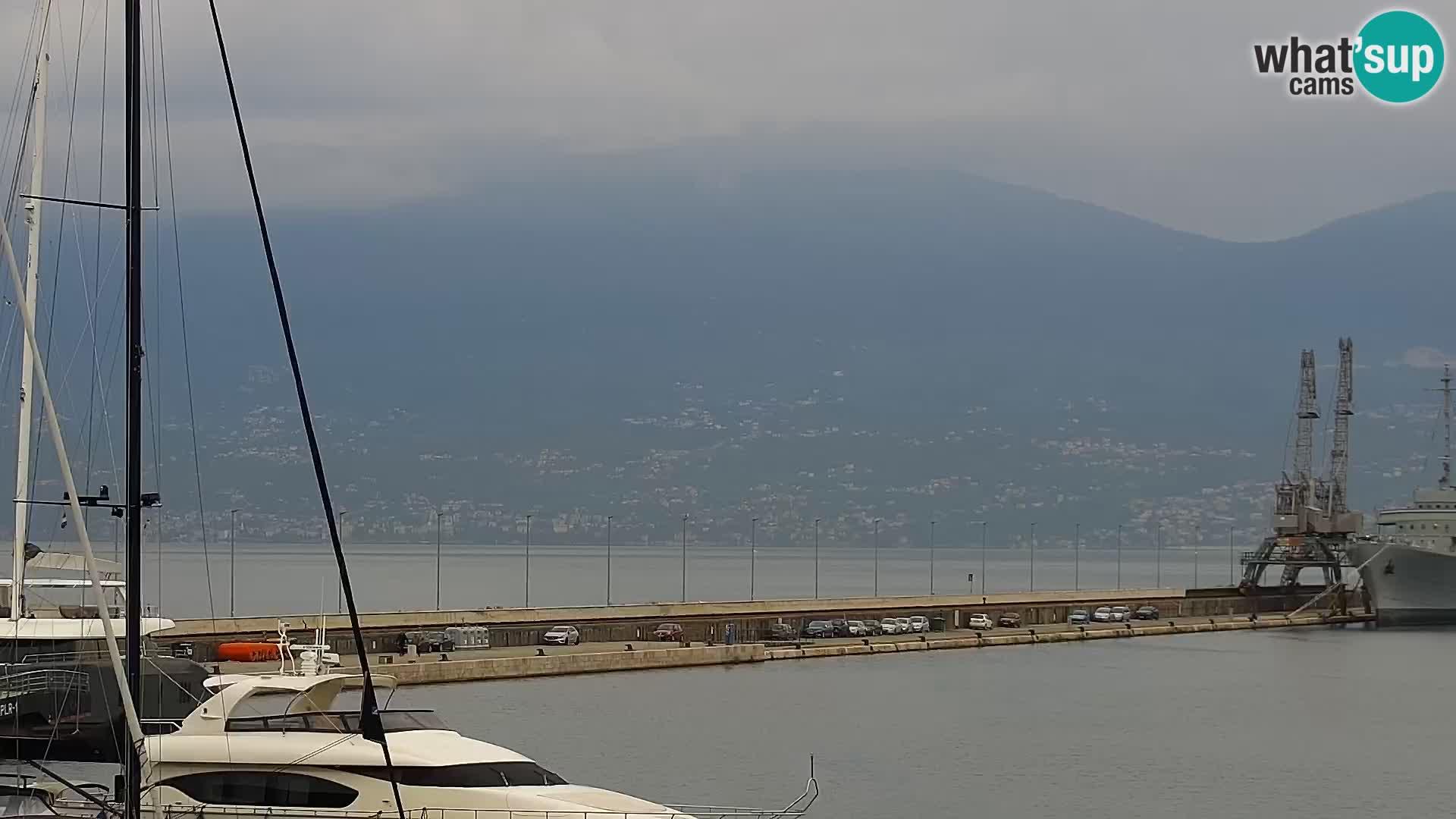 La Riva et Marina à Rijeka – Live Webcam Croatie