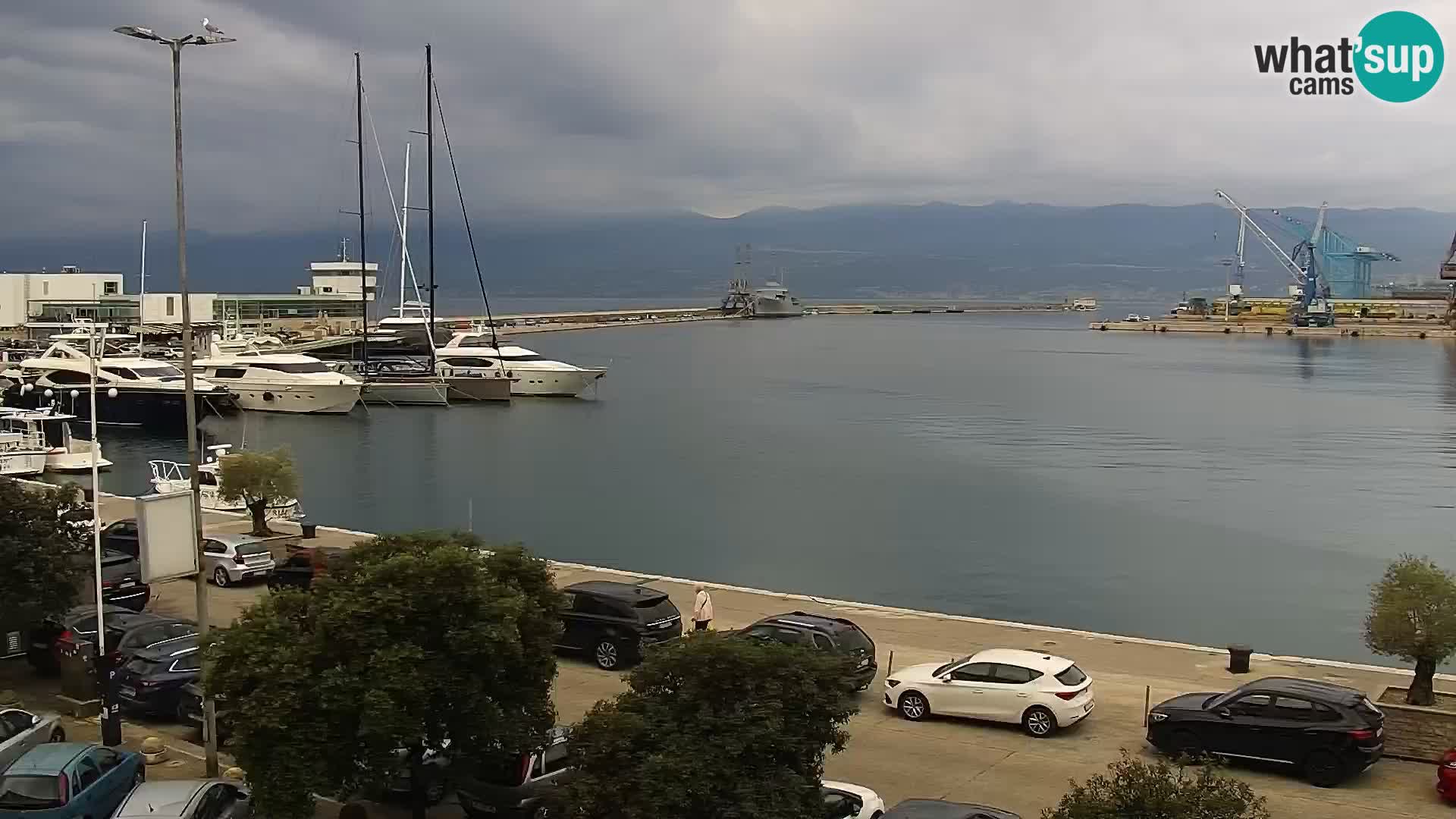 Die Riva und Marina in Rijeka – Live Webcam Kroatien