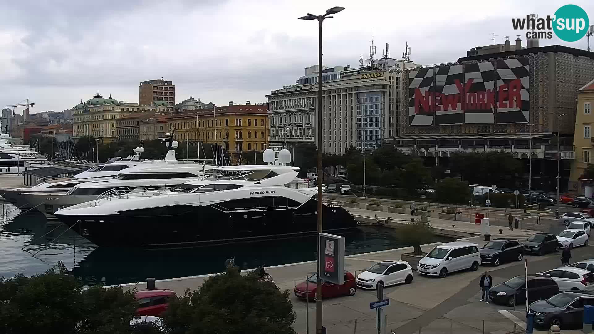 La Riva e la Marina a Rijeka (Fiume) – Live Webcam Croazia