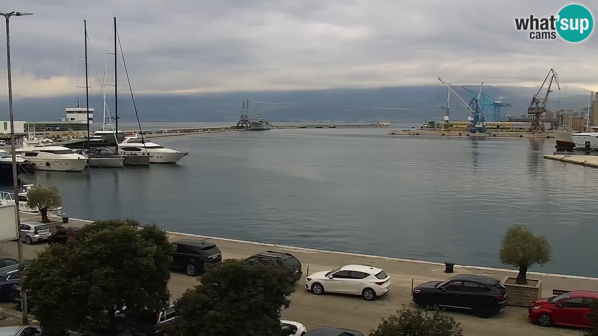 La Riva y Marina en Rijeka – Webcam en vivo Croacia