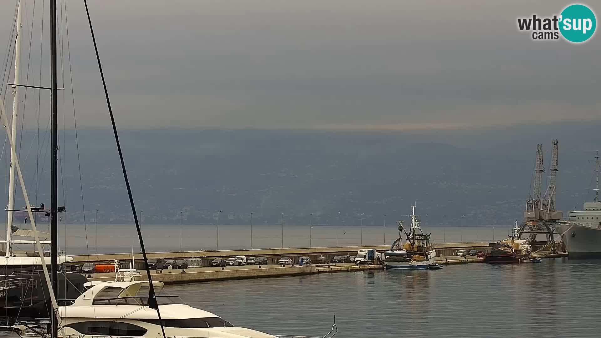 La Riva e la Marina a Rijeka (Fiume) – Live Webcam Croazia