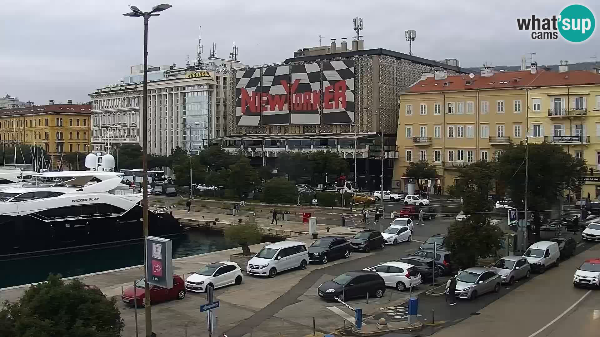La Riva e la Marina a Rijeka (Fiume) – Live Webcam Croazia