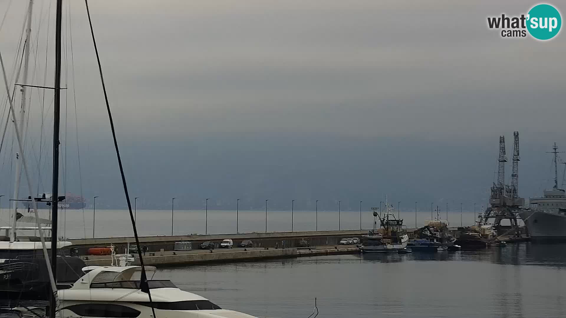 La Riva et Marina à Rijeka – Live Webcam Croatie