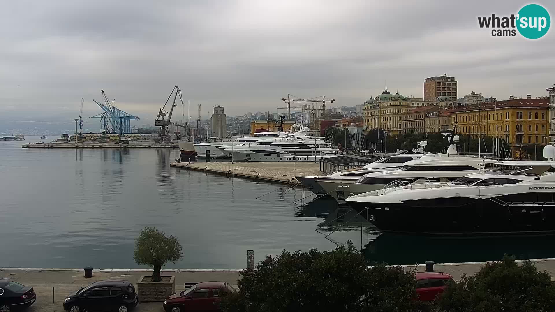 La Riva e la Marina a Rijeka (Fiume) – Live Webcam Croazia