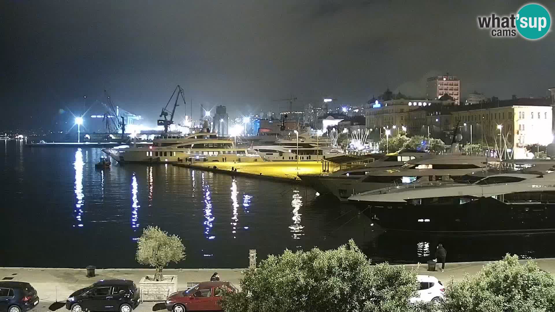 La Riva e la Marina a Rijeka (Fiume) – Live Webcam Croazia