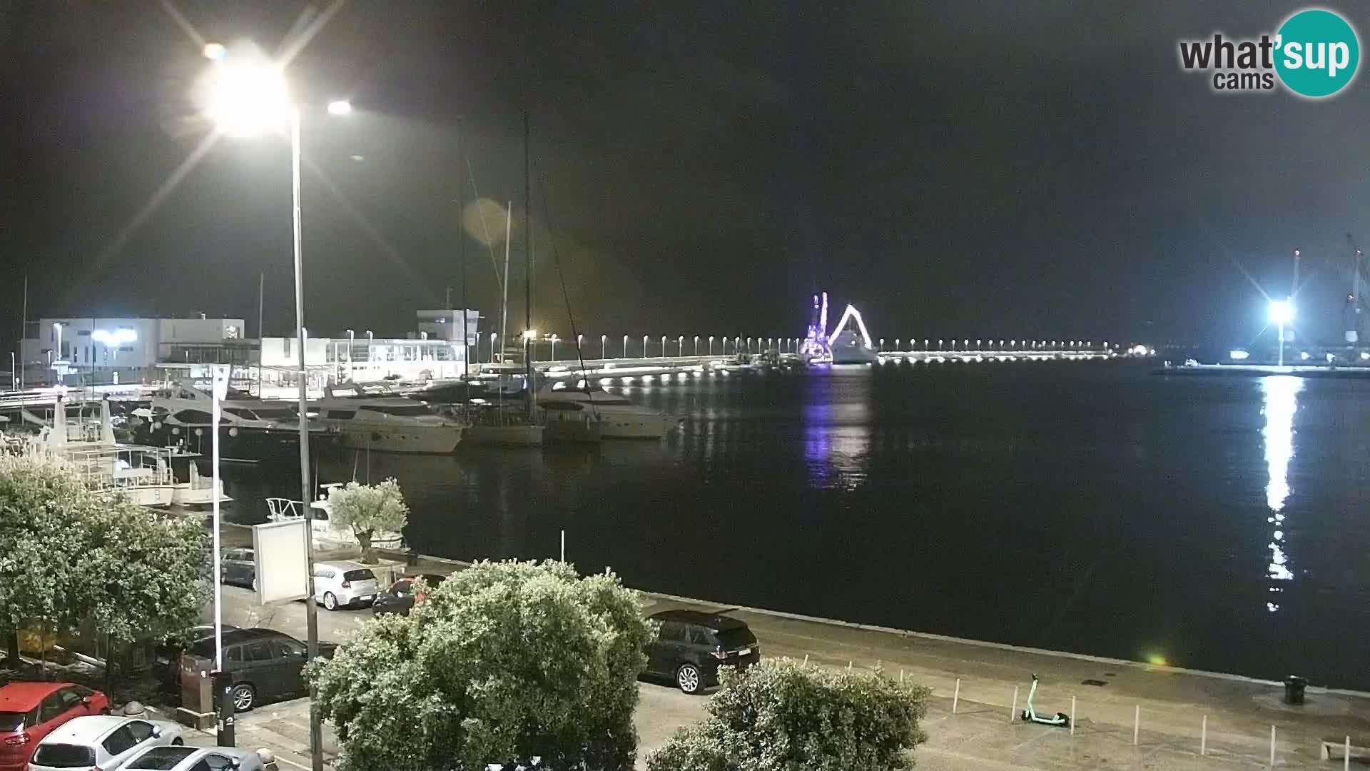 Die Riva und Marina in Rijeka – Live Webcam Kroatien