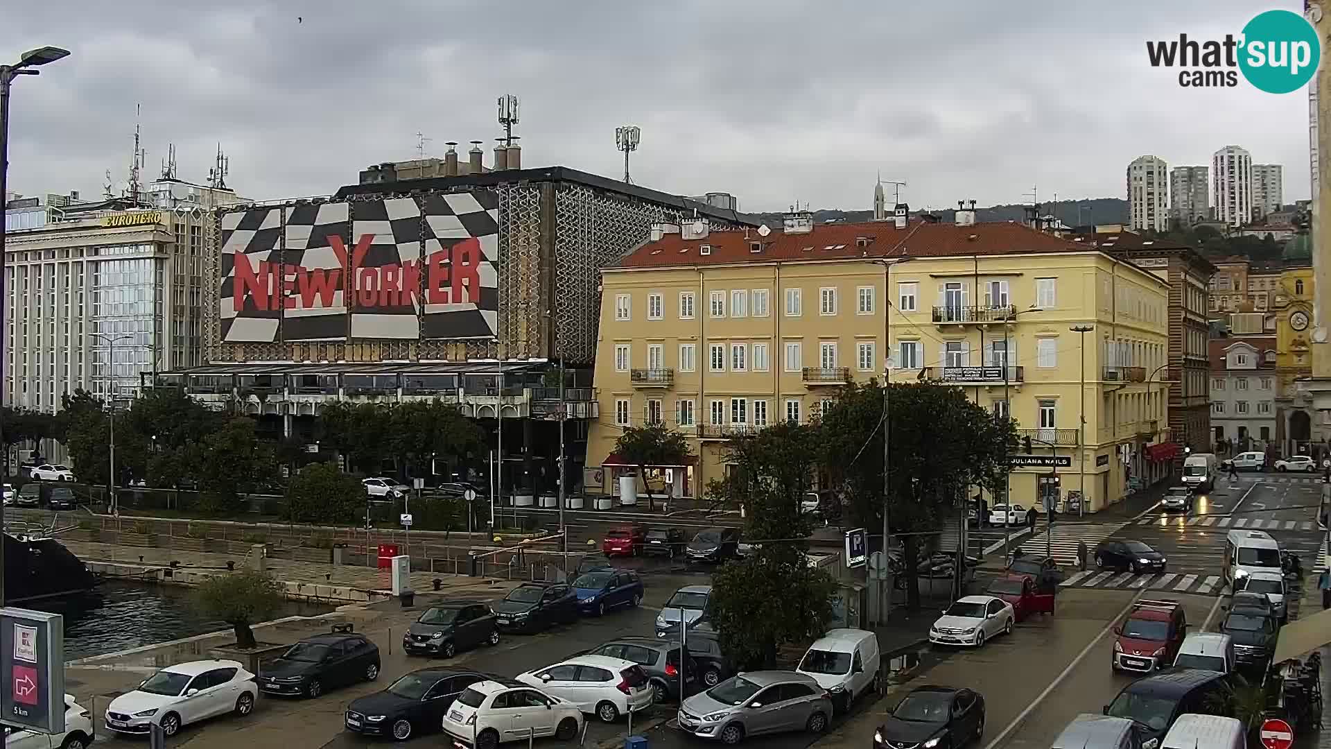 Die Riva und Marina in Rijeka – Live Webcam Kroatien