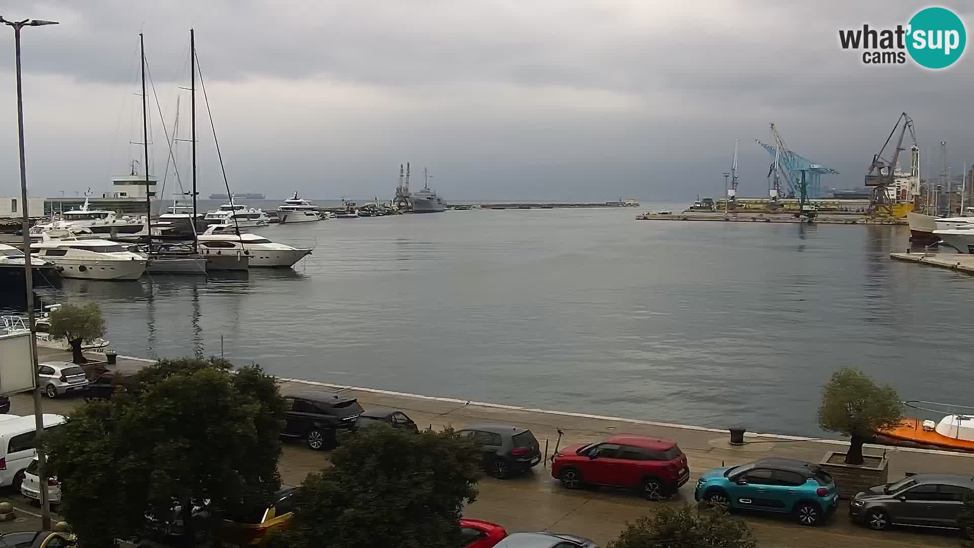 La Riva e la Marina a Rijeka (Fiume) – Live Webcam Croazia