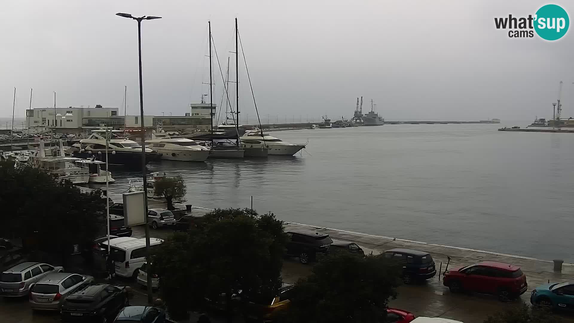 Die Riva und Marina in Rijeka – Live Webcam Kroatien