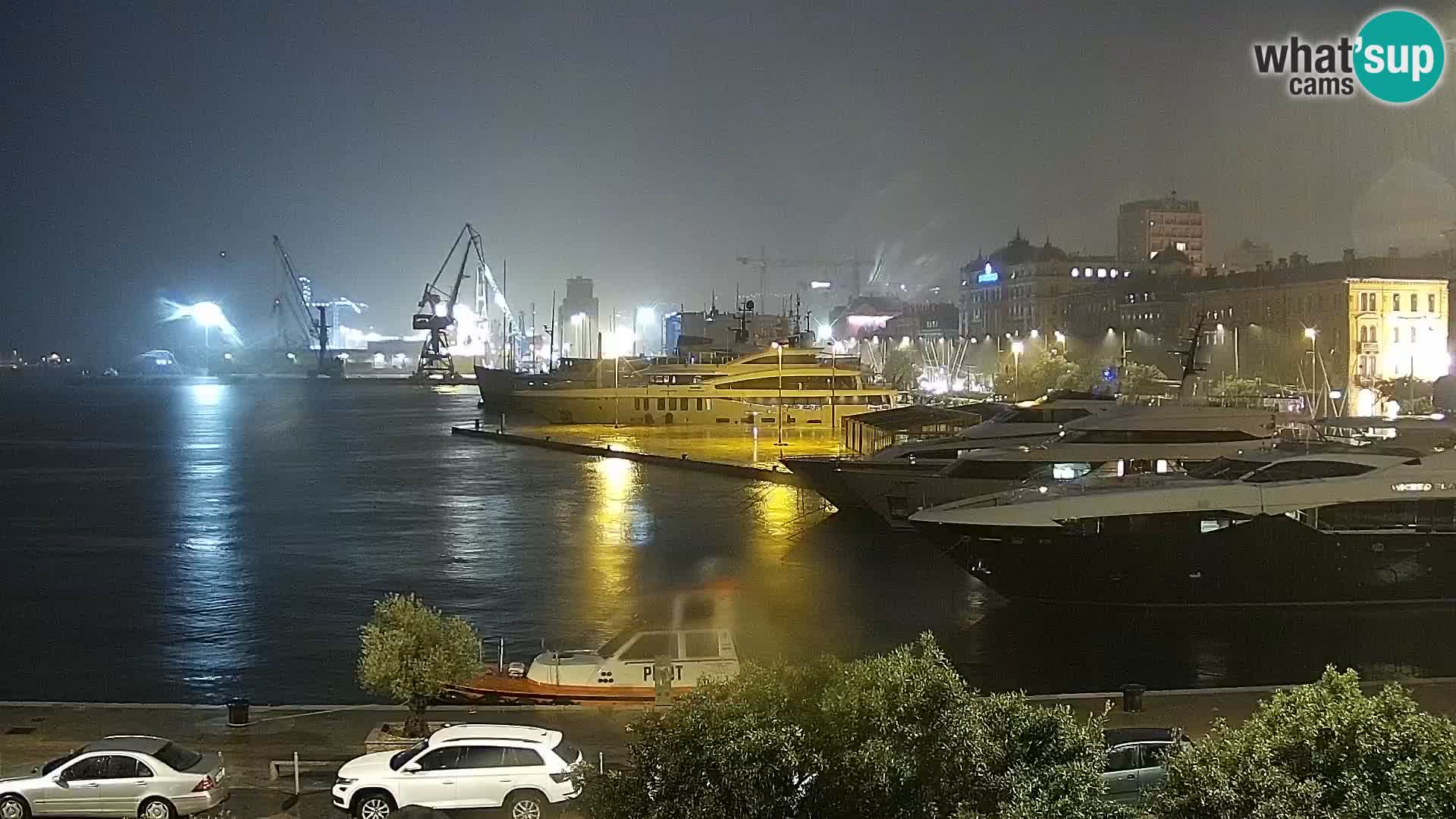 Riva i Marina u Rijeci – Web kamera uživo u Hrvatskoj