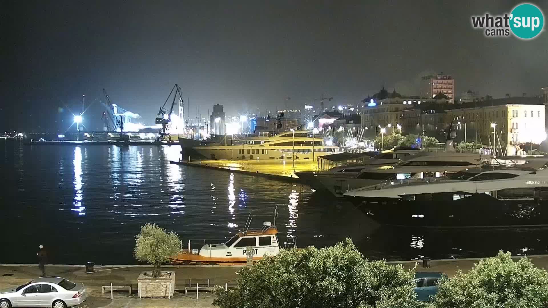Riva i Marina u Rijeci – Web kamera uživo u Hrvatskoj