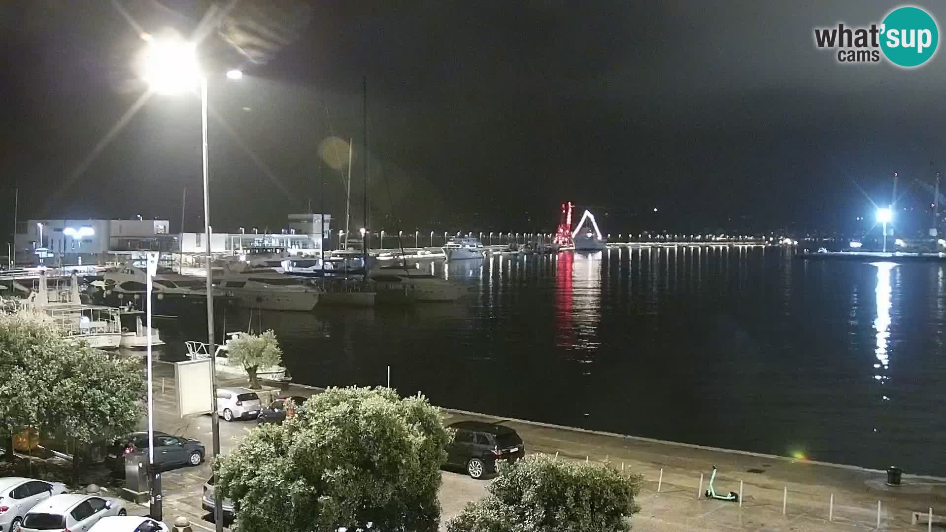 Die Riva und Marina in Rijeka – Live Webcam Kroatien