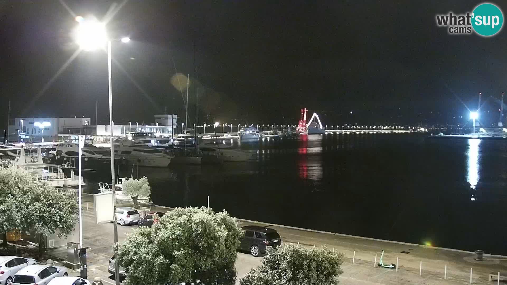 The Riva and Marina in Rijeka  – Live Webcam Croatia