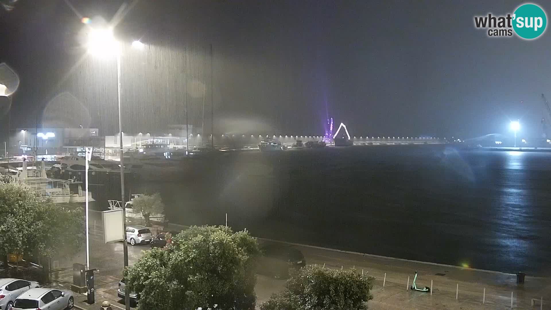 Die Riva und Marina in Rijeka – Live Webcam Kroatien