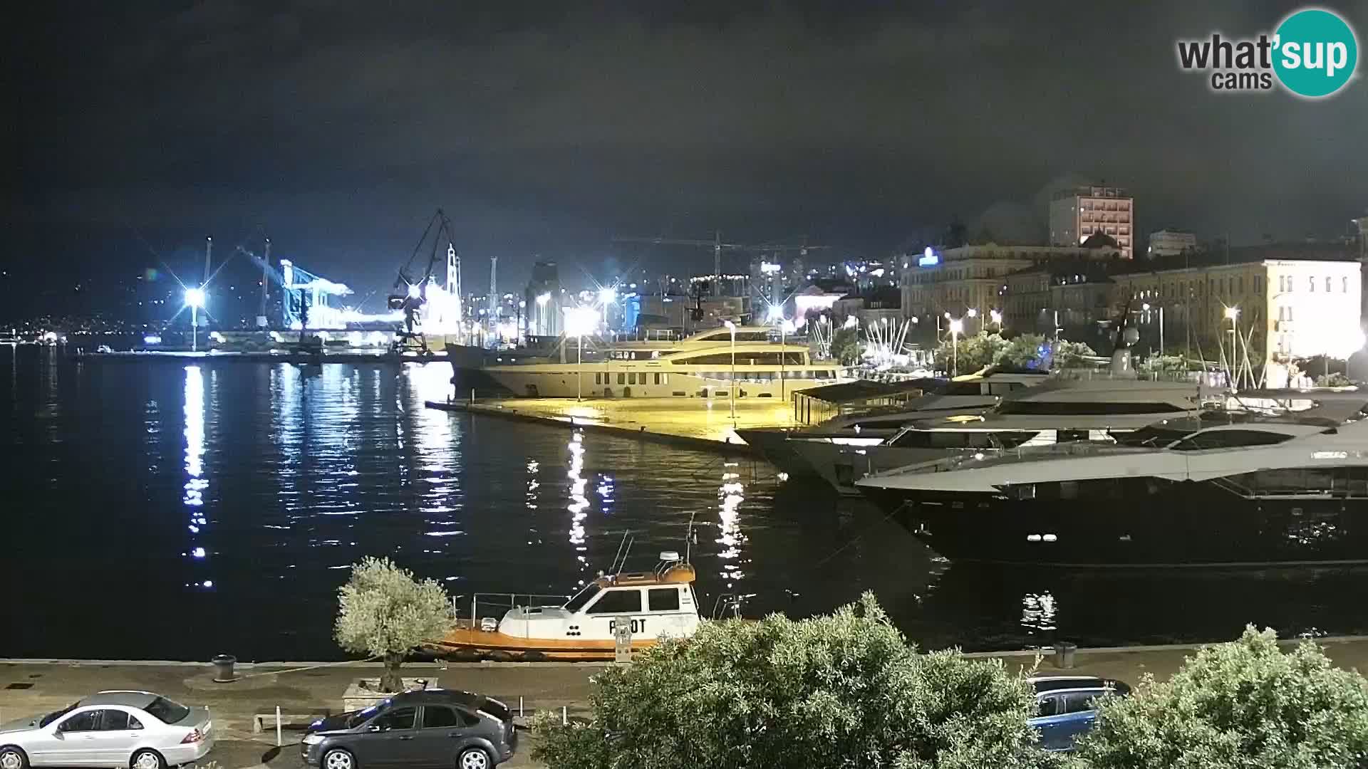 Riva i Marina u Rijeci – Web kamera uživo u Hrvatskoj